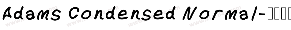Adams Condensed Normal字体转换